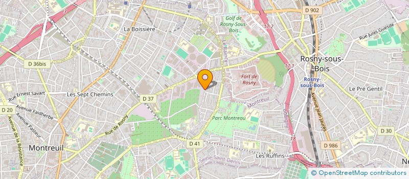 localisation de l'entreprise OPTIMABAT  MONTREUIL