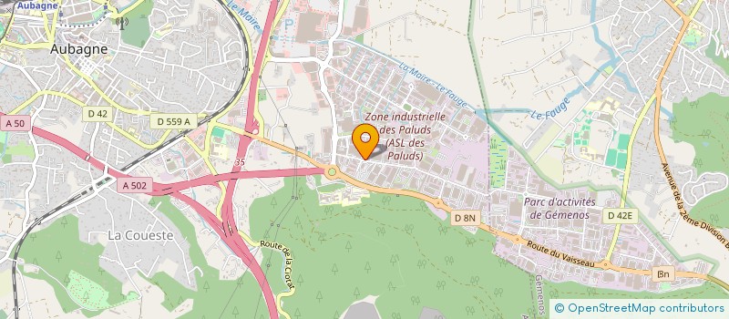 localisation de l'entreprise OPTIMADATA à AUBAGNE