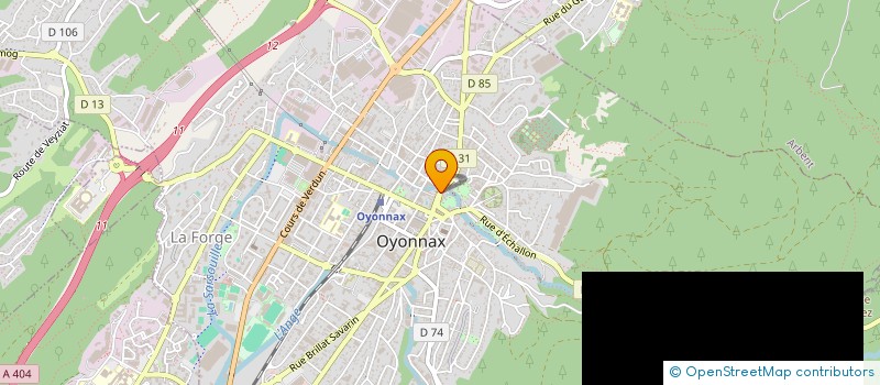 localisation de l'entreprise OPTIMAG à OYONNAX