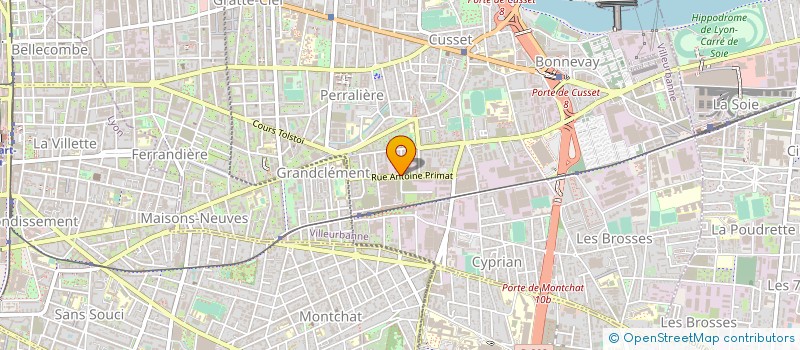 localisation de l'entreprise OPTIMAL BUSINESS SERVICES  VILLEURBANNE