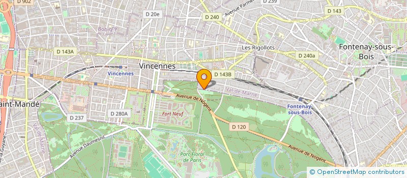 localisation de l'entreprise OPTIMAL CONSEIL PATRIMOINE  VINCENNES