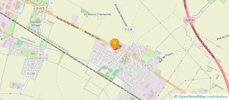 localisation de l'entreprise OPTIMAL ENERGY INGENIERIE  CAGNY