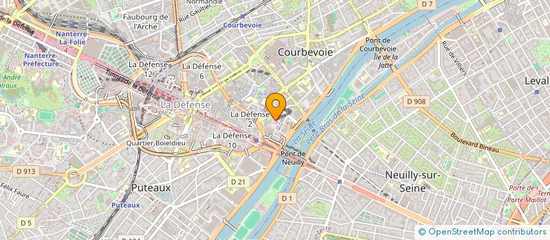 localisation de l'entreprise OPTIMAN FRANCE à COURBEVOIE