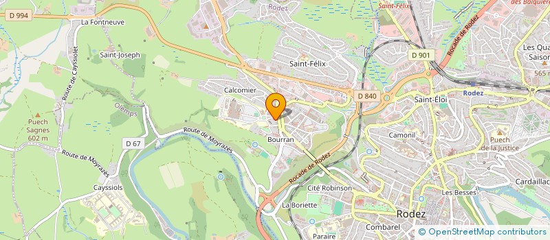 localisation de l'entreprise OPTIMANCE à RODEZ