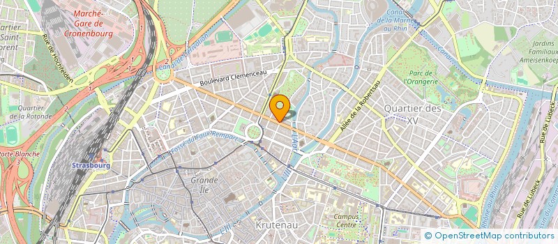 localisation de l'entreprise OPTIMANCE - SOCIETE D'EXPERTISE COMPTABLE à STRASBOURG