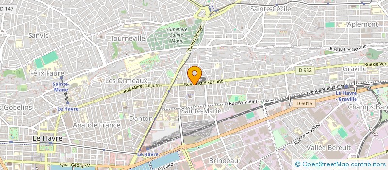 localisation de l'entreprise OPTIMAROUTE à LE HAVRE