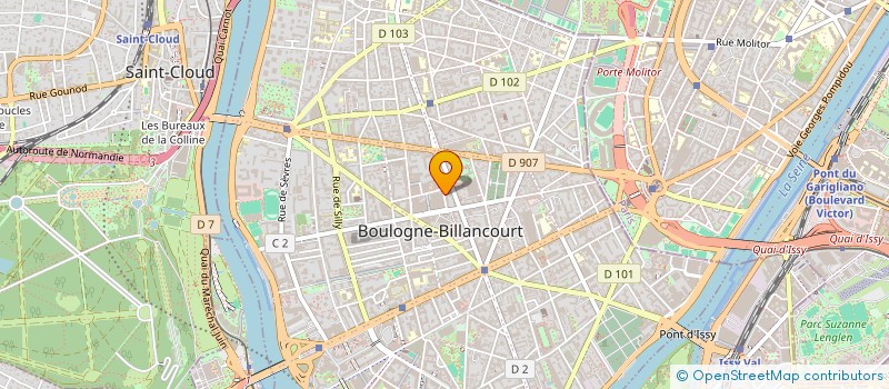 localisation de l'entreprise OPTIMDATA à BOULOGNE-BILLANCOURT