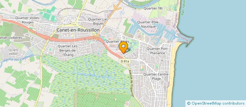 localisation de l'entreprise OPTIMED  CANET-EN-ROUSSILLON