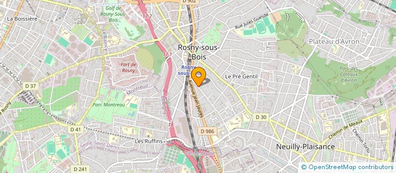 localisation de l'entreprise OPTIMED SERVICES à ROSNY-SOUS-BOIS