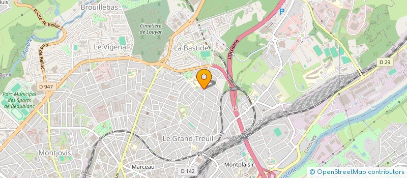 localisation de l'entreprise OPTIMEO FORMATIONS à LIMOGES