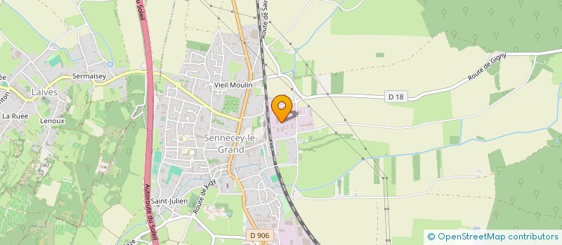 localisation de l'entreprise OPTIMETAL TRAITEMENT  SENNECEY-LE-GRAND