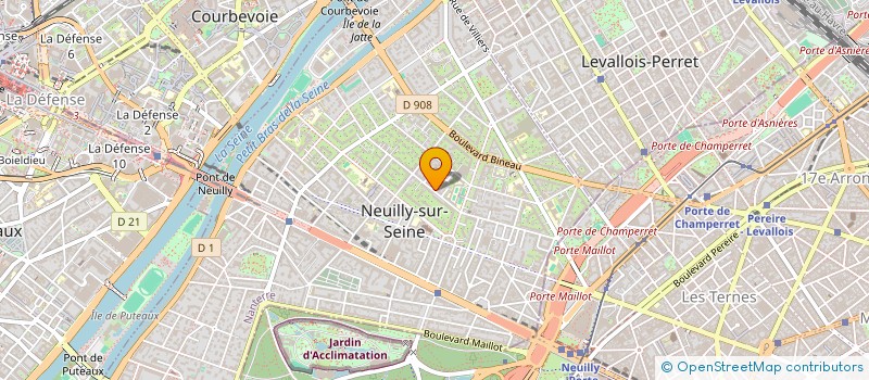 localisation de l'entreprise OPTIMEVA à NEUILLY-SUR-SEINE