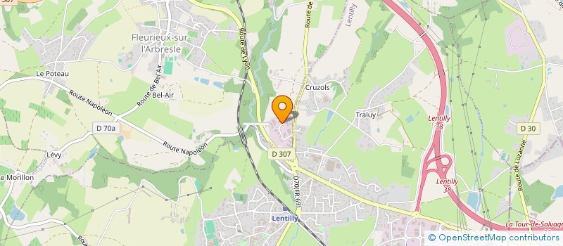 localisation de l'entreprise OPTIMEX à FLEURIEUX-SUR-L'ARBRESLE