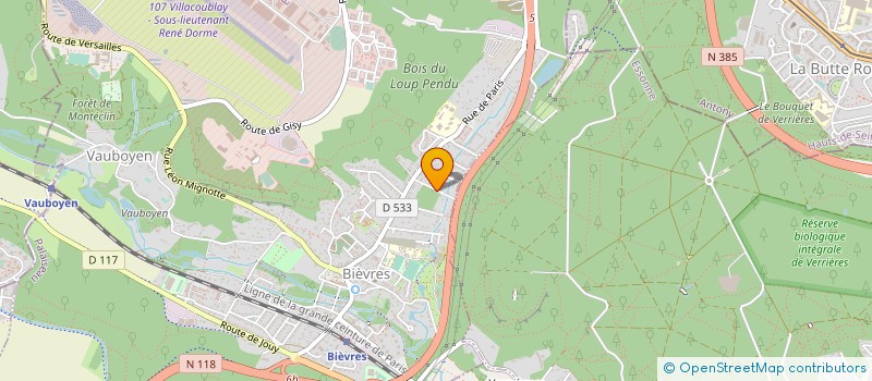 localisation de l'entreprise OPTIMI'Z RECRUTEMENT  BIEVRES