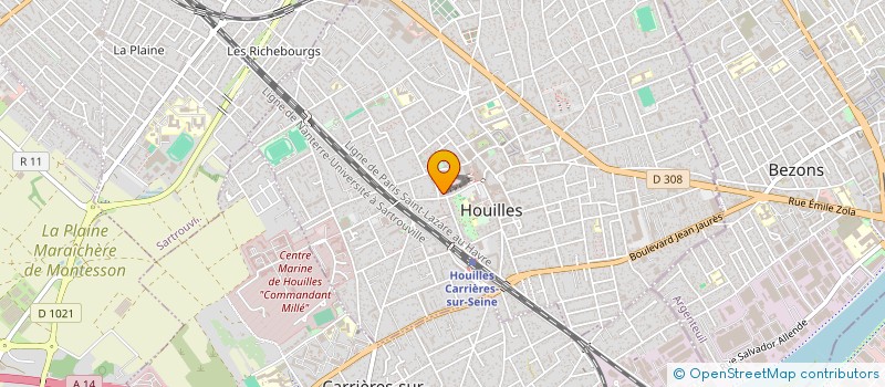 localisation de l'entreprise OPTIMIS VOLONTA EST  HOUILLES