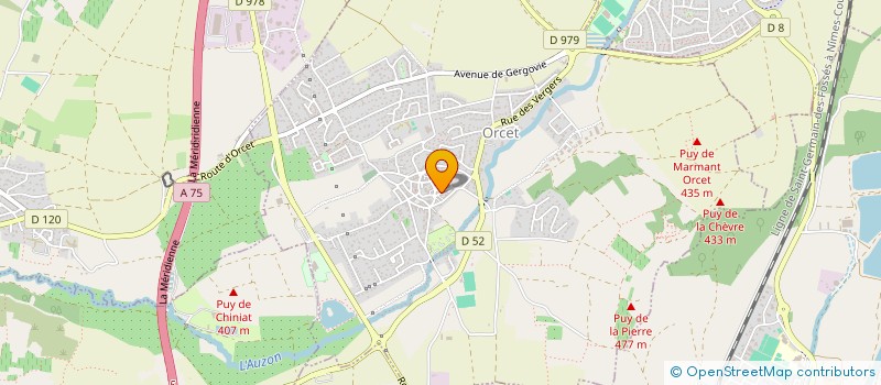 localisation de l'entreprise OPTIMISATION HABITAT ENERGIE  VEYRE-MONTON