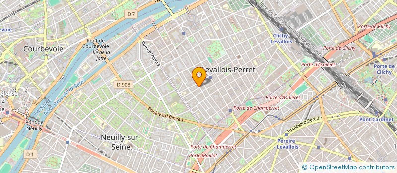 localisation de l'entreprise OPTIMIZ COMMUNICATION à LEVALLOIS-PERRET