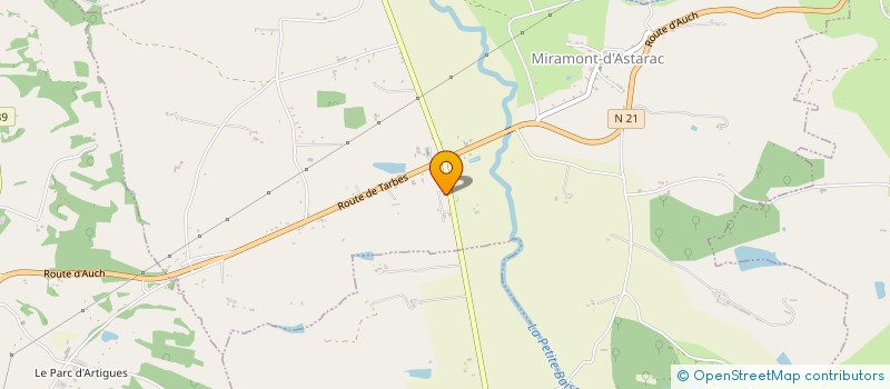 localisation de l'entreprise OPTIMIZONE  MIRAMONT-D'ASTARAC