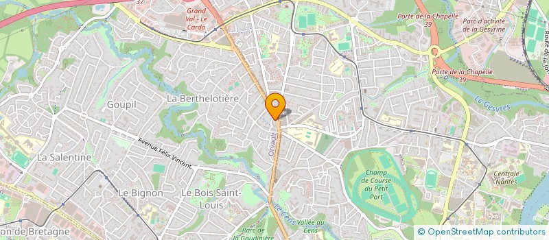 localisation de l'entreprise OPTIMMO à ORVAULT