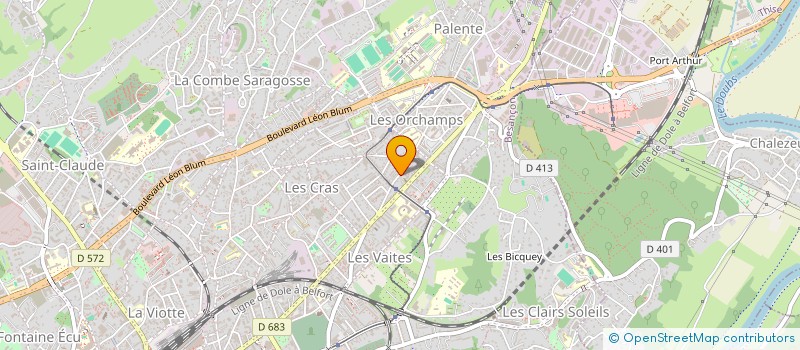 localisation de l'entreprise OPTIMO à BESANCON