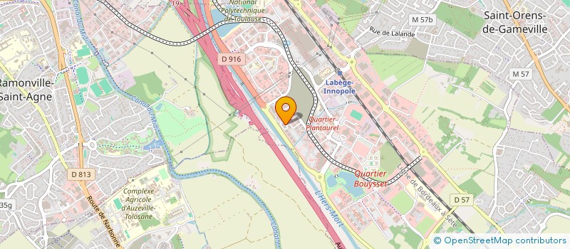 localisation de l'entreprise OPTIMO CONSEIL  LABEGE