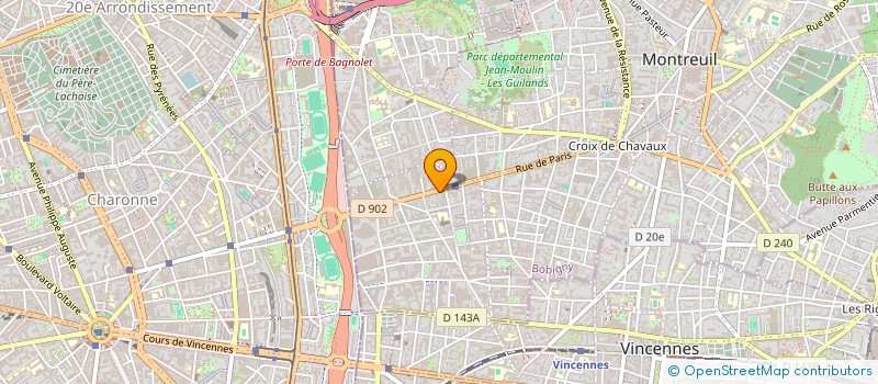localisation de l'entreprise OPTIMPEX  MONTREUIL