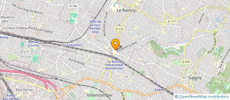 localisation de l'entreprise OPTIMSYSTEMES à LE RAINCY