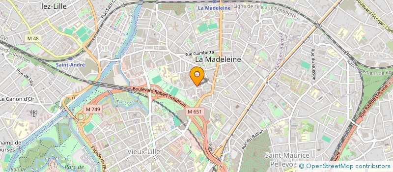 localisation de l'entreprise OPTIMUM à LA MADELEINE