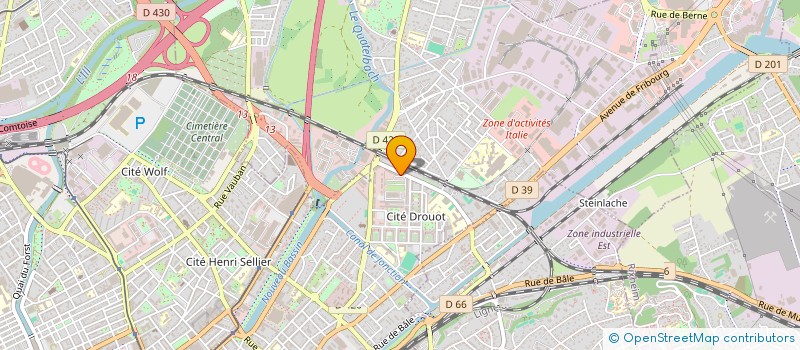 localisation de l'entreprise OPTIMUM  MULHOUSE