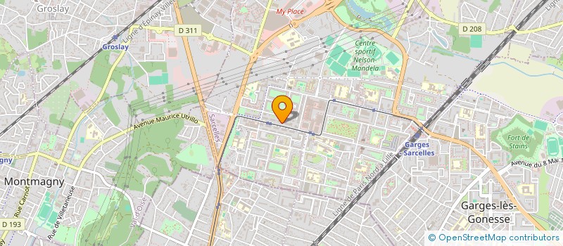 localisation de l'entreprise OPTIMUM à SARCELLES