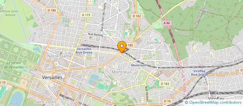 localisation de l'entreprise OPTIMUM COMPTA à VERSAILLES