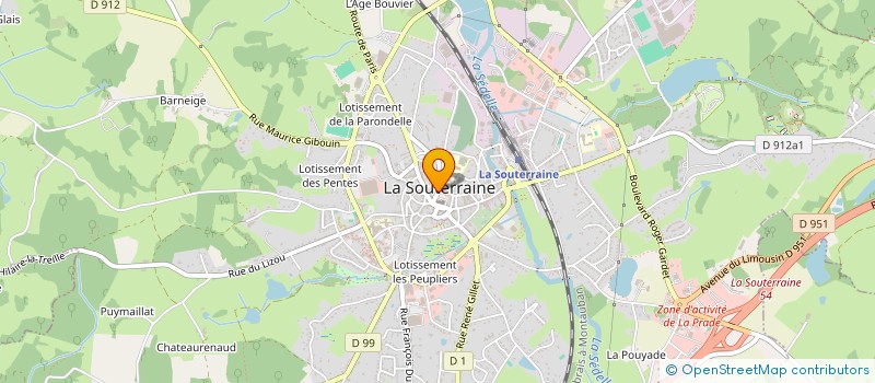 localisation de l'entreprise OPTIMUM CREDIT à LA SOUTERRAINE