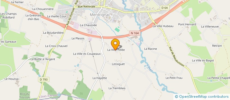 localisation de l'entreprise OPTIMUM ENTREPRISE  MERDRIGNAC