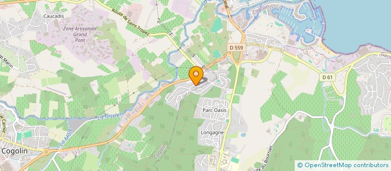 localisation de l'entreprise OPTIMUM GESTION  COGOLIN