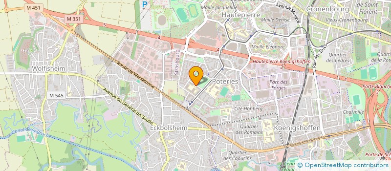 localisation de l'entreprise OPTIMUM KLEBER CONSTRUCTION à STRASBOURG
