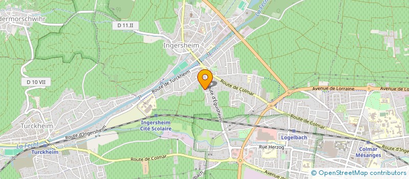 localisation de l'entreprise OPTIMUM SARL  INGERSHEIM