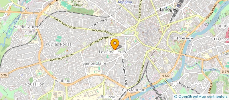 localisation de l'entreprise OPTIMUS à LIMOGES