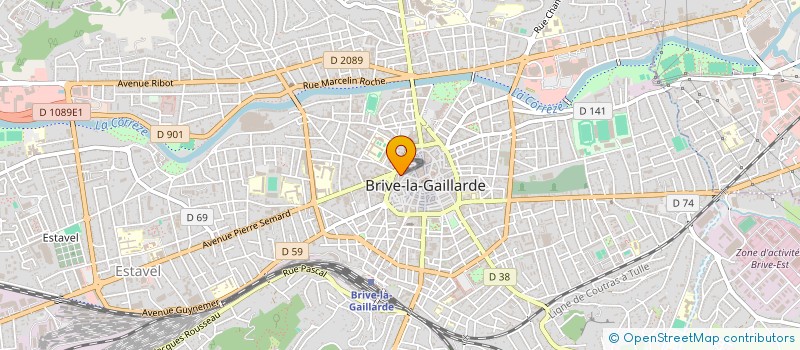 localisation de l'entreprise OPTIMUS COIFFURE BRIVE à BRIVE-LA-GAILLARDE