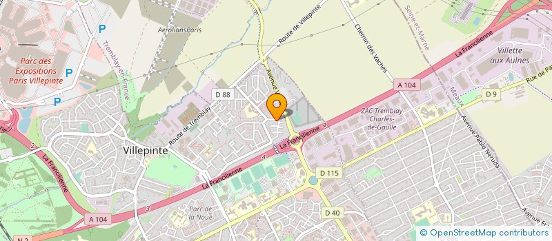 localisation de l'entreprise OPTIMUS ESTATES à VILLEPINTE
