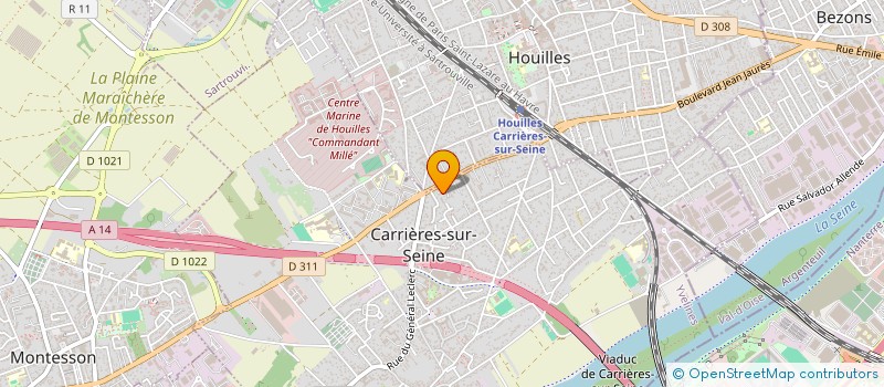localisation de l'entreprise OPTIMUS HA  CARRIERES-SUR-SEINE