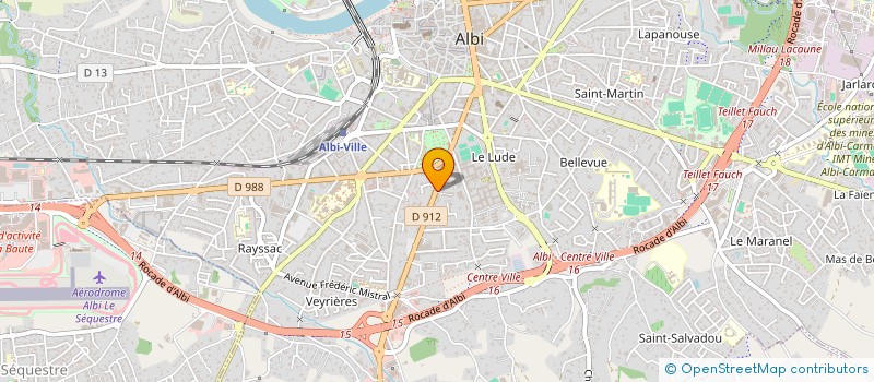 localisation de l'entreprise OPTIMY'S à ALBI