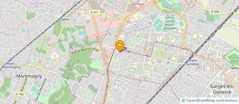 localisation de l'entreprise OPTIN ADRESSE  SARCELLES