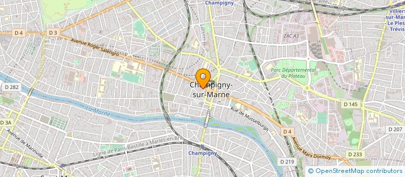 localisation de l'entreprise OPTINE à CHAMPIGNY-SUR-MARNE