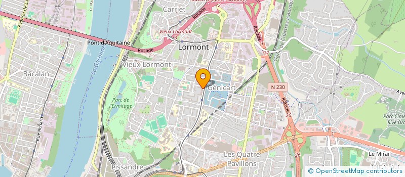 localisation de l'entreprise OPTINERIS AQUITAINE à LORMONT