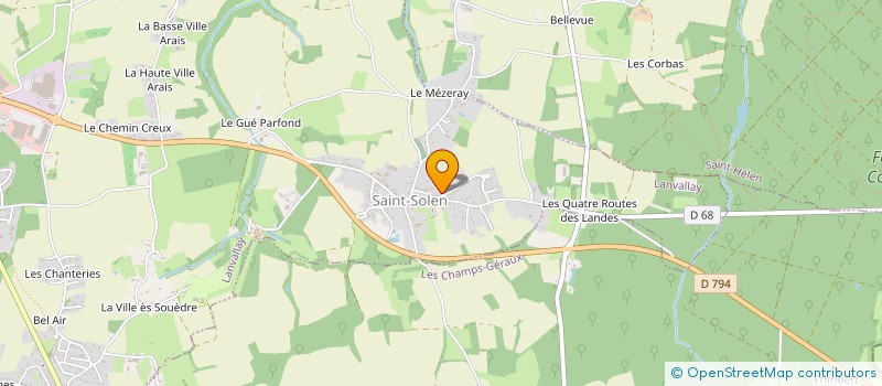 localisation de l'entreprise OPTINFO à LANVALLAY