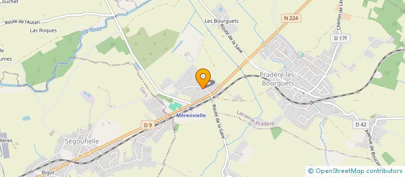 localisation de l'entreprise OPTIO EVENTS  LASSERRE-PRADERE