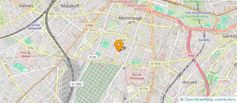 localisation de l'entreprise OPTION BIO INGENIERIE  MONTROUGE