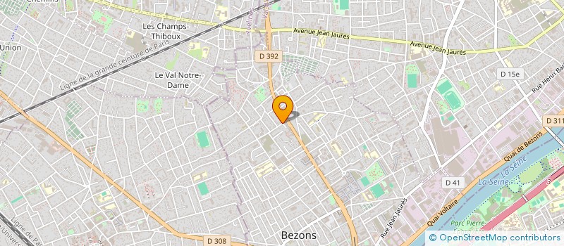 localisation de l'entreprise OPTION DECOR  BEZONS