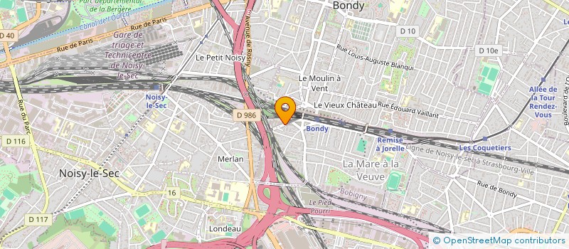 localisation de l'entreprise OPTION GARDIENNAGE ET SECURITE  BONDY