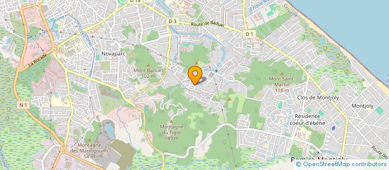 localisation de l'entreprise OPTION PLUS  CAYENNE